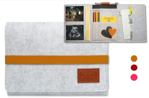 leymoon - Custodia per libretto della madre, regalo per donne incinte e mamme, con molti scomparti per carte di credito, immagini a ultrasuoni, libretto U per bambini, passaporto di vaccinazione e