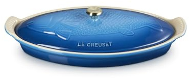 Le Creuset Heritage ovaler Fischbäcker aus Steingut, 1,7 l, Marseille