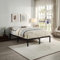 SlumberWorx HERTFORD LOW PLATFORM BLACK METAL BED FRAME - SINGLE/SMALL DOUBLE/DOUBLE/KING SIZE WITH MATTRESS OPTIONS (No Mattress, King (U.K. Standard))