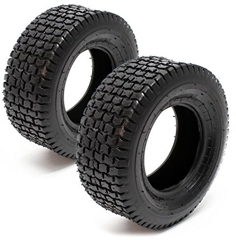 2x Copertoni per rasaerba e trattorini 13x5.00-6 Copertone con battistrada scanalato