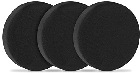 VONROC Polierschwamm, Polierschwamm, Polierschwamm, 150 mm, Schwarz, 3 Stück
