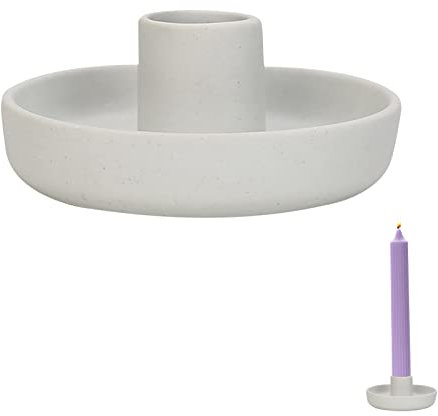 Kerzenständer Keramik Kerzenschale Rund Kerzenhalter für Stabkerzen kerzenständer Keramik für Räucherstäbchen Kerzenständer für Fotografie Requisiten Hotel B&B Dekorationen Desktop-Zubehör (Weiß)