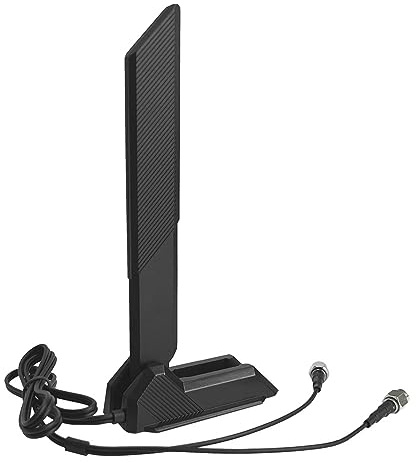 ZAHARA Tri Band WiFi 6Eantenn 9dBi 2,4 GHz 5,8 GHz 6 GHz WLANantenn med | magnetfot med WLANrouter PCmoderkort PCIkort trådlös router Bluetooth WiFi säkerhetskamera