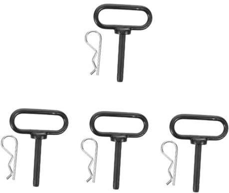 Kisangel 4sätze Hitch Trailer Locking Pin Für Rasenmäher Gartenfahrzeuge Langlebige Verbindung Installieren Kompatibel Mit Anhängern Und Traktoren