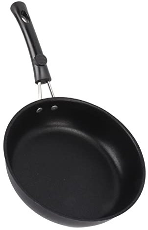 Uadme Poêle à frire professionnelle en acier inoxydable de 18 cm, anti-adhérence, résistante aux taches, fumée légère, pour la maison et le restaurant