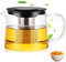 GBKDQQ 1,5L Teekanne Glas, Teekanne mit Siebeinsatz Borosilikatglas Teeservice Überhitzungsschut Teekanne mit Sieb Glasteekanne Ideal zur Zubereitung von Losen Tees