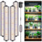 Wolezek Pflanzenlampe LED Vollspektrum, 420 LEDs Grow Light mit Auto Timer 4/8/12/16H, 4 Stück 35 cm Grow Lampe mit 5 Helligkeit, Wachstumslampe für Pflanzen