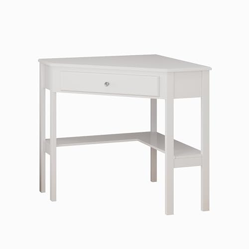 Vicco Scrivania ad angolo Velto, Bianco, 75 x 71.6 cm, adatto come postazione di lavoro per PC, laptop e documenti