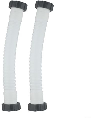 Tubo di interconnessione da 40,6 cm per Intex, struttura in polietilene, compatibile con pompe filtranti multiple (confezione da 2)