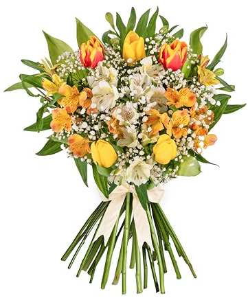 Peruvian Lily & Tulip - Fresh Flowers - Birthday, Anniversary, Get Well, Thank You, Occasion Flower - Cut Floral Gifts, Weddings, Sympathy, Mothers Day