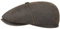 Stetson Hatteras Old Cotton Schiebermütze Damen/Herren - Newsboy Cap UV-Schutz 40 - Ballonmütze wasserabweisend - Schildmütze mit Baumwolle - Flatcap Sommer/Winter braun L (58-59 cm)