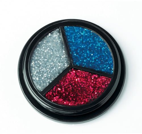 Jofrika Schminke - Glitter-Trio - silber-rot-blau