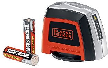 BLACK+DECKER Laser Level, Self-Leveling, 360 Degree Wall Attachment, AA Batteries Included (BDL220S), 7.25 x 7 x 2.5 inches