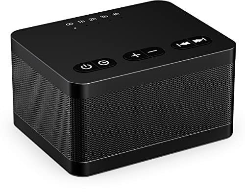 Sound Machine White Noise Machine with 30 Natural Soothing Sounds 32 Levels Volume 5 Timers Memory Function Effectively Blocks Noise Ideal Sleep Machine Brown Noise for Baby Kids Adults Home (Black)