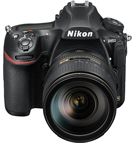 Nikon D850 45.7MP DSLR Digital 4K Video Camera with AF-S NIKKOR 24-120mm f/4G ED VR Lens with Wi-Fi - (Black) - (International Version) (Renewed)