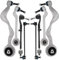 DOCAS compatibles avec 1er E81 E82 E87 E88 2004-2013 3er E90 E91 E92 E93 2004-2012 X1 E84 2010-2015 31124036269 31126763703 Jeu de bras, suspension de roue (8 pièces)