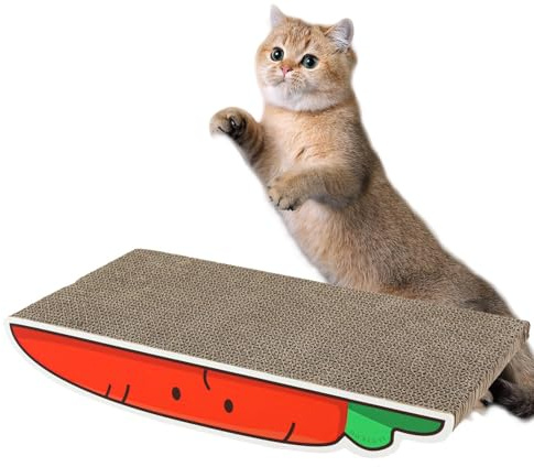 Chaton de plateau à vagues de légumes - Banane oignon en forme de carotte, blocs de jeu pour chat d'intérieur | Fun Durables Griffe -Jouet de divertissement à aiguiser, Scratch Board Chat Utilisation
