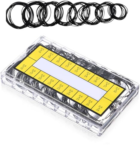 Juntas para Relojes,180 PCS Kit de Juntas Tóricas de Goma Impermeable para Sellado de Tapa Trasera de Relojes Herramienta de Reparación Flexible con Múltiples Anillos