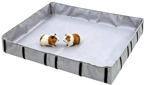 Generisch Hamster Cage Mat, 118 x 60 cm, Waterproof and Reusable, Litter Toilet Inserts, for Hutch Indoor House Apartment Playpen Travel Floor