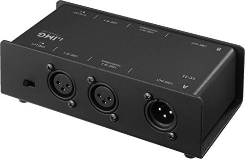 IMG STAGELINE LC-31 2-Kanal-2-fach-Line-Combiner schwarz, 25.1670