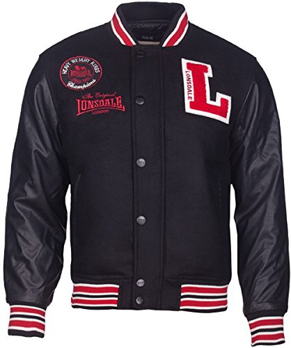 Lonsdale Collegejacke XXXL Oxford All Season | Herren Collegejacke - Baseballjacke - Varsityjacke Collagejacke - Bomberjacke Winter