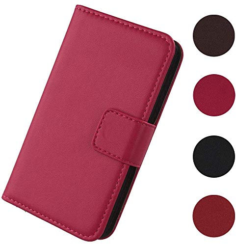 Lankashi premium äkta flip mapp folio läderfodral för labyrint Blade 4G Phablet 14 tum bok plånbok företag telefon skydd skydd fodral skinn väska etui (Rose)