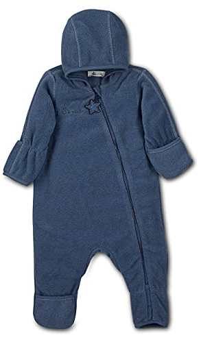 Sterntaler Unisex babyoverall, Blå (bläckblå melange), 80