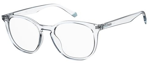 POLAROID Rechteckig POLYAMIDE INJ Brillen in Crystal für Herren, Brille mit Sehstärke, optional mit Sonnenbrillen tönung oder Blaulichtfilter (Modell 103208)