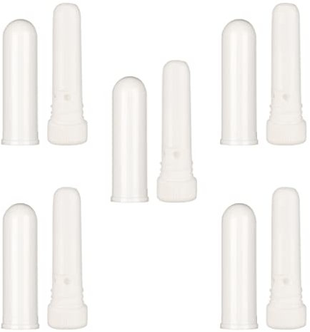 Mini-diffuseur 10 Pièces Blanc Aromathérapie Nasale Inhalateurs Blancs Tubes Huile Essentielle Inhalateurs Rechargeables Pour Huiles Essentielles