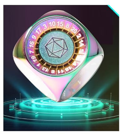 GAINFI 15-in-1 Roulette Dungeons and Dragons Würfel Geschenke, Metall d&d DND-Würfel D20 D12 D10 D8 D6 D4 Würfel für Rollenspiele