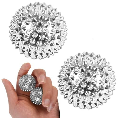 Lot 2 balles de massage, Boule Myofasicale, pour Réflexologie, Relâchement Myofascia, pour la Relaxation et soulager les douleurs musculaires, Masser les Pieds, dos, épaules, Bras