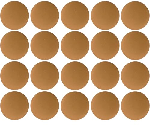 cyclingcolors 20x Abdeckkappen für Torx T25 Schrauben Schraubenabdeckung Schraubenkappen Zierkappen Kunststoff, Eiche (Dub)