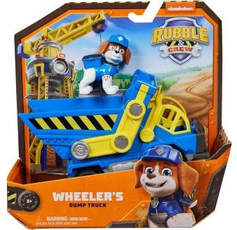 Coffret pour Pat Patrouille Collection Ruben et Compagnie - Benji + Camion Benne - Set Figurine et véhicule + 1 Carte Tigre