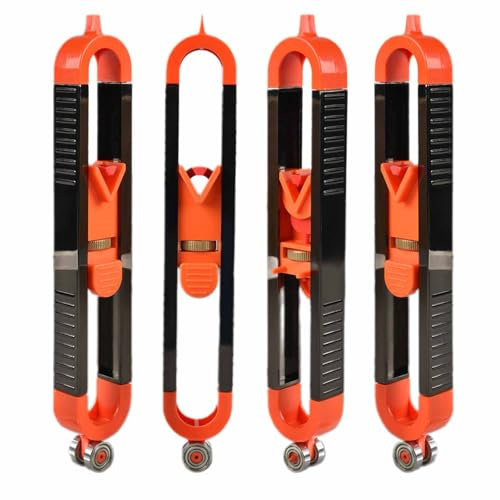 Regla de trazado de perfiles, medidor de contorno con bloqueo, copia con precisión formas irregulares, herramienta de escritura de bordes de carpintería, herramienta de marcado de perfil para suelo