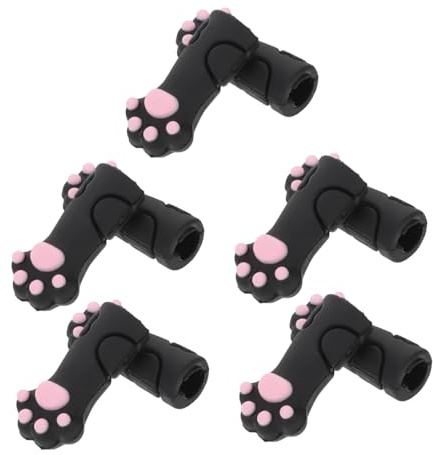 Hemobllo 10piezas Fundas Protectoras de Silicona Reutilizables para Alicates para Pinzas Forma de Pata de Gato Fundas para Tijeras de Cutículas para Herramientas de Manicura y Pedicura