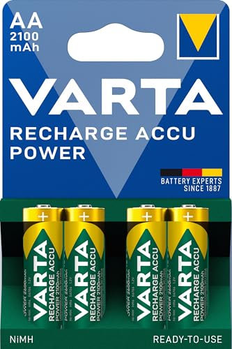 8x Varta Power Accu ready2use NiMH Akku AA Mignon 2100 mAh 56706 - 8er Sparpaket