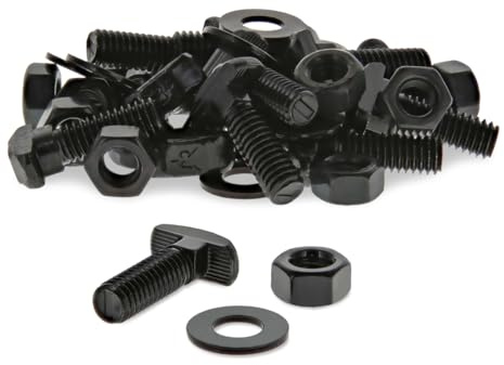 8020, 3301, 15 Series, 5/16-18 x 1 Long Drop in T-Slot Hammer Head Stud Bolt with 5/16 Hex Nut and Washer for 80/20 Aluminum Extrusion T Slot Channel Hardware HW (5)
