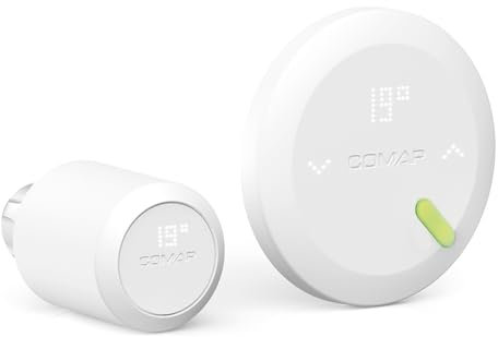 Comap QTW12-EW-CO-EU / L1510015001 Smart Home Thermostat für elektrische Heizung, weiß, 105 x 105 x 25 mm