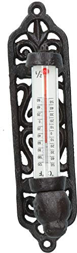 AB Tools Wall Rustic Thermometer Garden Wall Celsius Cast Iron Garden Shed House Post