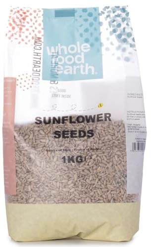 Wholefood Earth Organic Sunflower Seeds 1kg – Natural Edible Seeds for Eating