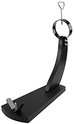 QTBH Ham Stand 1pcs Ham Holder for Kitchen Barbecue Party Hotel Restaurant, Color: Black Ham Holder Stand