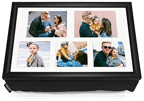 Pixly® Personalised Custom Collage Photo Cushioned Lap Tray Lap Top Serving Cushion with Bean Bag | A3