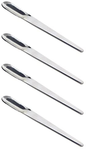 Luxshiny cuchara de café plana 4 Uds Cucharaditas De Acero Inoxidable Cuchara De Café Varilla Agitadora Cuchara Mezcladora Agitadores De Té Para Té Azúcar Bar Fiesta En Cas