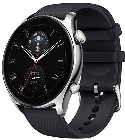 Amazfit GTR 4 Smartwatch mit Telefonieren über Bluetooth und Musikspeicher,1.43” AMOLED Display,150 Sportmodi,14 Tage Akkulaufzeit,präzises GPS-Tracking für Herren Damen