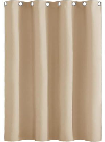 Vardagsrumsgardin 1 Panel, 50 x 200 cm Supermjuk Slätt Moderna Och Mode Termiska Gardiner Bullerreducerande Fönsterbehandling för Sovrumsfönster, Krämfärg
