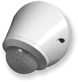 Detector de Movimiento IR, instalación en Pared o Techo, para detectar Movimiento en áreas Interiores y activar alarmas o Luces.