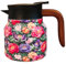 Hervidor de té retro, de acero inoxidable, floral vintage, hervidor de té con infusor, hervidor de té aislado, jarra térmica, retro con infusor para celebraciones de Año Nuevo chino