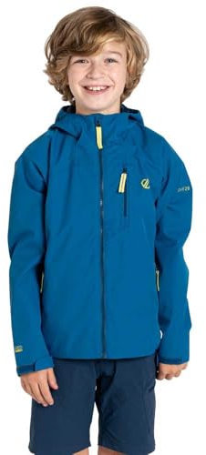 Dare 2b Roam Jungen Jacke mit durchgehendem Reißverschluss, wasserdicht, blau-saphir, 13 Years - Chest 79-83cm (Height 152-158cm)