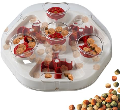 Hundmatare, engagerande träningsgodis, Compact Medium Food Feeder Robust, Lätta material inlärningsskål, interaktiv hundlek, träningsberikningsverktyg dagligt hemmabruk
