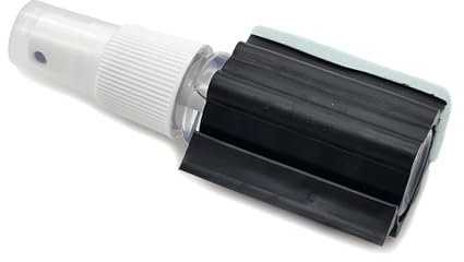 Visor Cleaner For Helmet Motorcycle Motorbike Visor Cleaning Fluid Bottle With Pump Spray, Rubber Grime Blade & Sponge